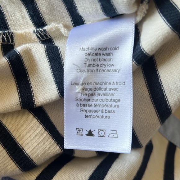 Veronica Beard Women’s Raegan Mixed-Media Top Puffed Ruffle Short Sleeves V-Neck - Picture 15 of 16